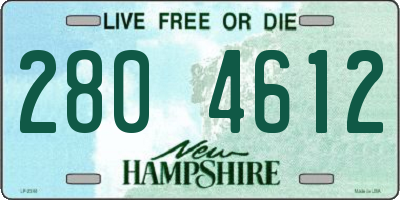NH license plate 2804612