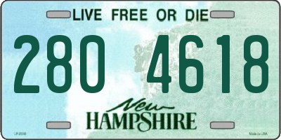 NH license plate 2804618