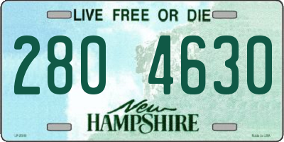 NH license plate 2804630