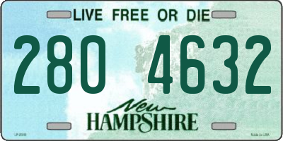 NH license plate 2804632