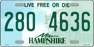 NH license plate 2804636