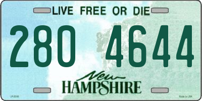 NH license plate 2804644