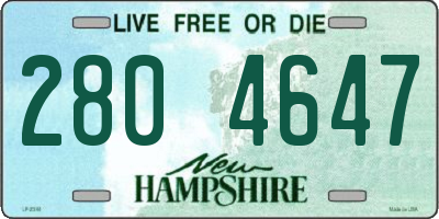 NH license plate 2804647