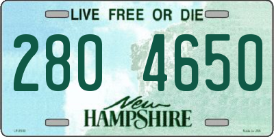 NH license plate 2804650