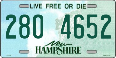 NH license plate 2804652
