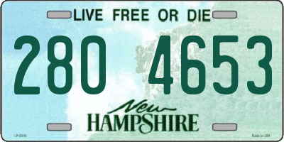 NH license plate 2804653