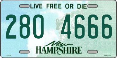 NH license plate 2804666