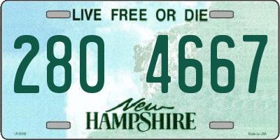NH license plate 2804667