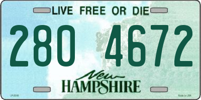 NH license plate 2804672