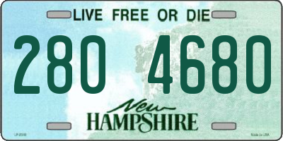 NH license plate 2804680