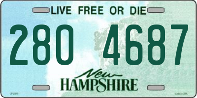 NH license plate 2804687