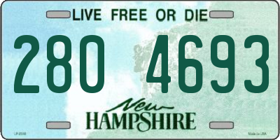 NH license plate 2804693