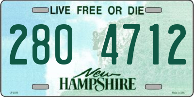 NH license plate 2804712