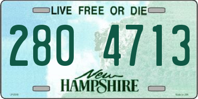 NH license plate 2804713