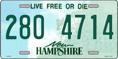 NH license plate 2804714