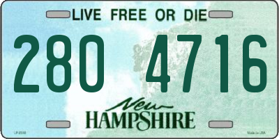 NH license plate 2804716