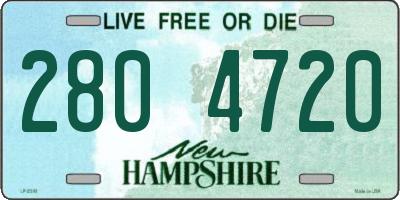 NH license plate 2804720