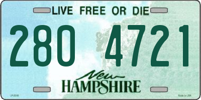 NH license plate 2804721