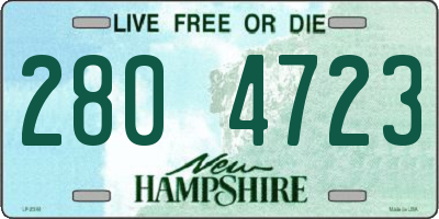 NH license plate 2804723