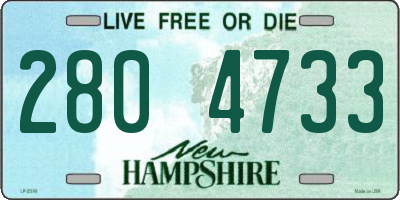 NH license plate 2804733
