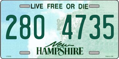 NH license plate 2804735