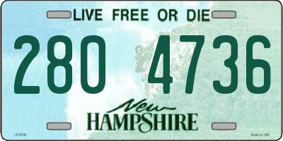NH license plate 2804736