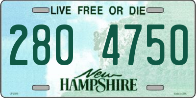 NH license plate 2804750