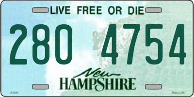 NH license plate 2804754