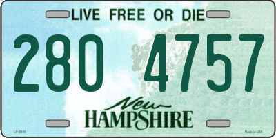 NH license plate 2804757