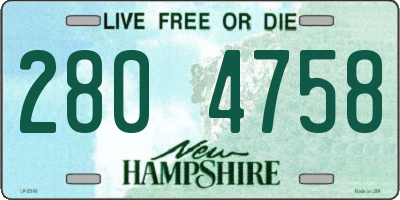 NH license plate 2804758
