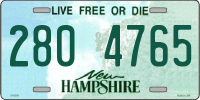 NH license plate 2804765