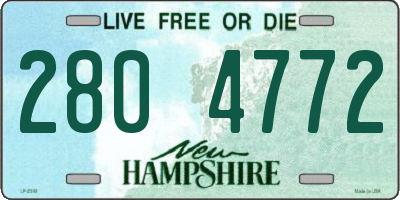 NH license plate 2804772