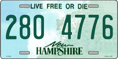 NH license plate 2804776