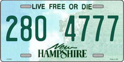 NH license plate 2804777