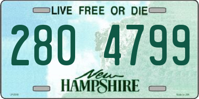 NH license plate 2804799