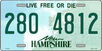 NH license plate 2804812