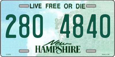 NH license plate 2804840