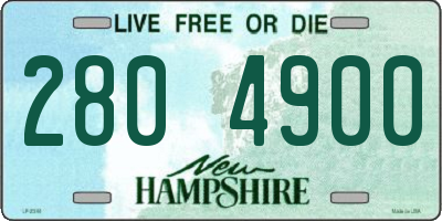 NH license plate 2804900