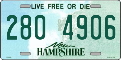 NH license plate 2804906