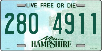 NH license plate 2804911