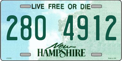 NH license plate 2804912