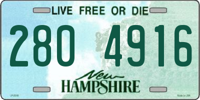 NH license plate 2804916