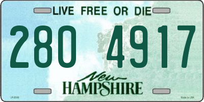 NH license plate 2804917