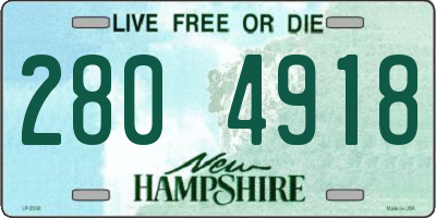 NH license plate 2804918