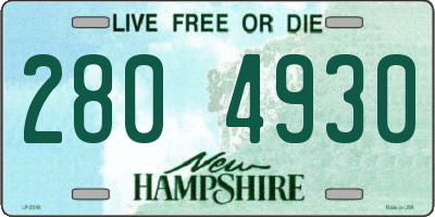 NH license plate 2804930
