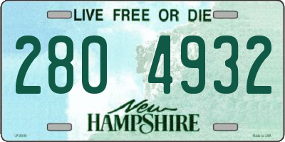 NH license plate 2804932