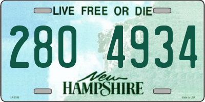 NH license plate 2804934