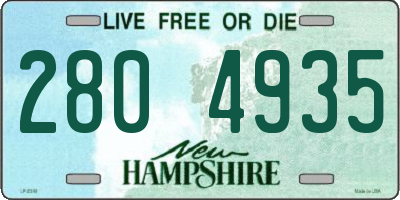 NH license plate 2804935