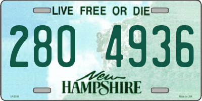NH license plate 2804936