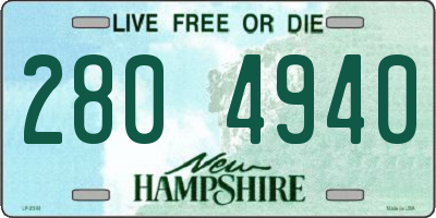 NH license plate 2804940